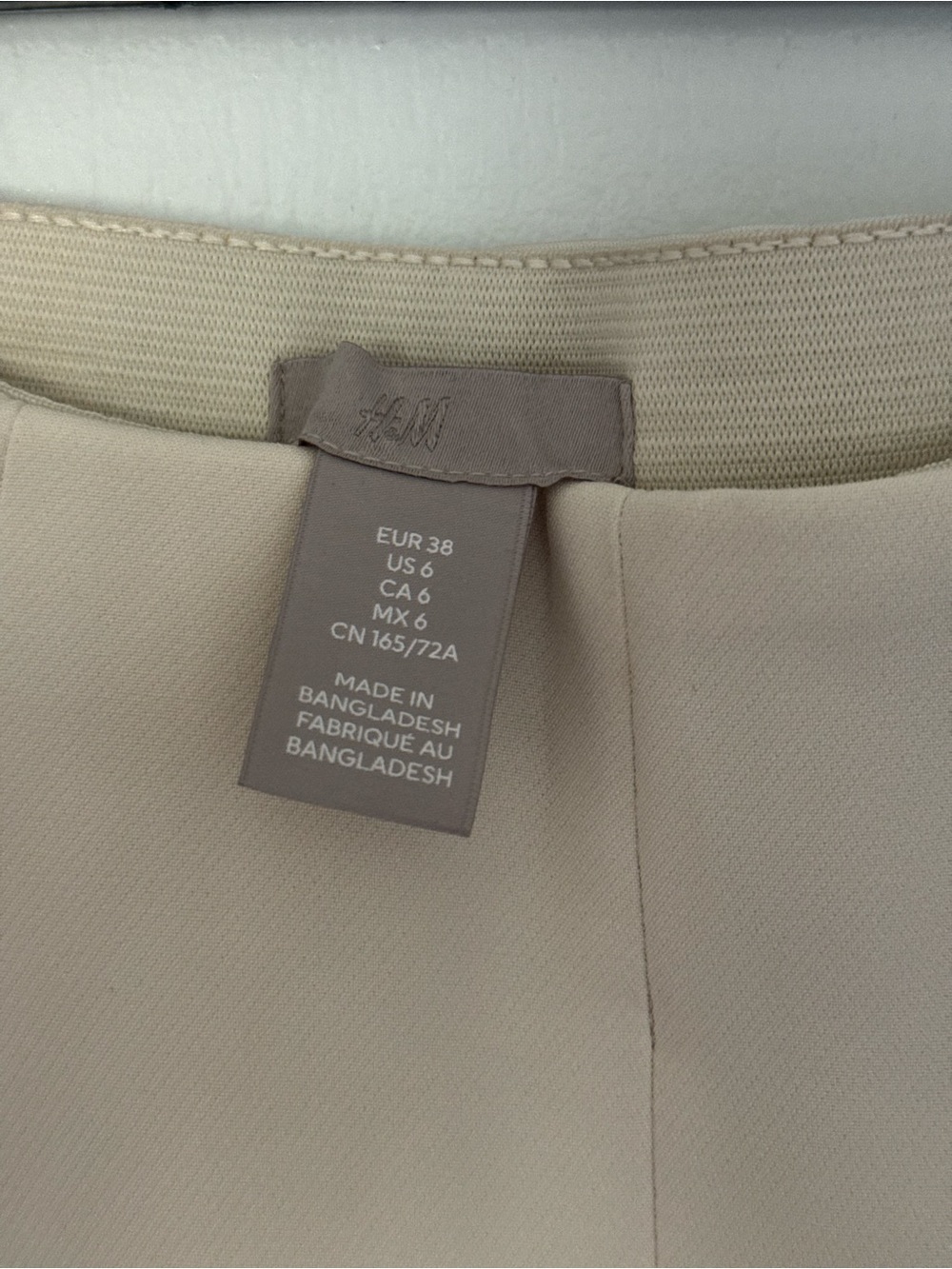 H&M Wide-Leg Cream Palazzo Pants - US 6 - Picture 7 of 7